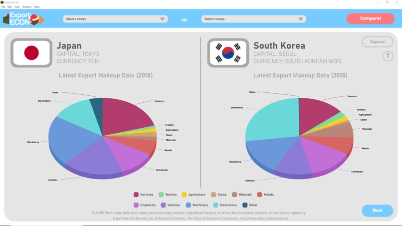 ExportECON – screenshot 2