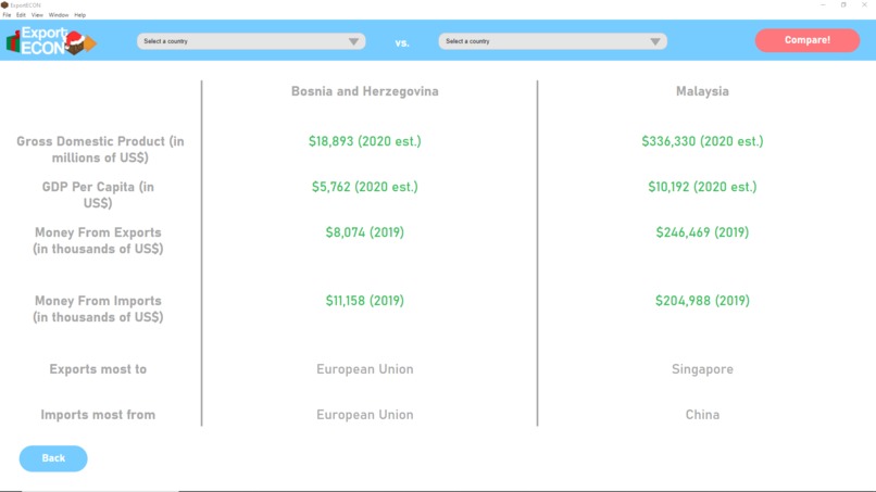 ExportECON – screenshot 3