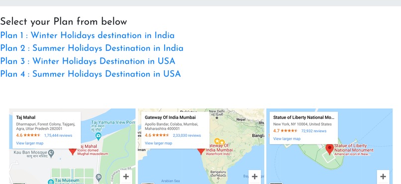 Holiday destination finder – screenshot 4