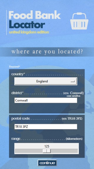Food Bank Locator UK Edition – screenshot 2