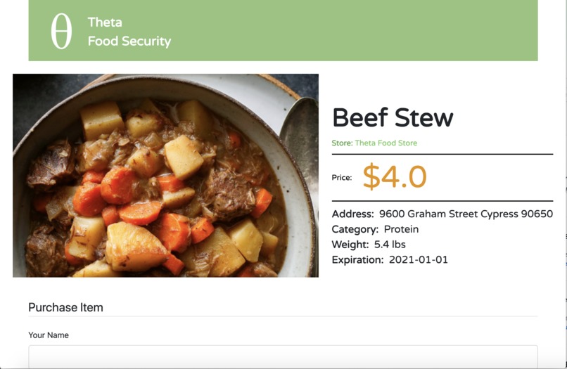 Theta Food Security – screenshot 2