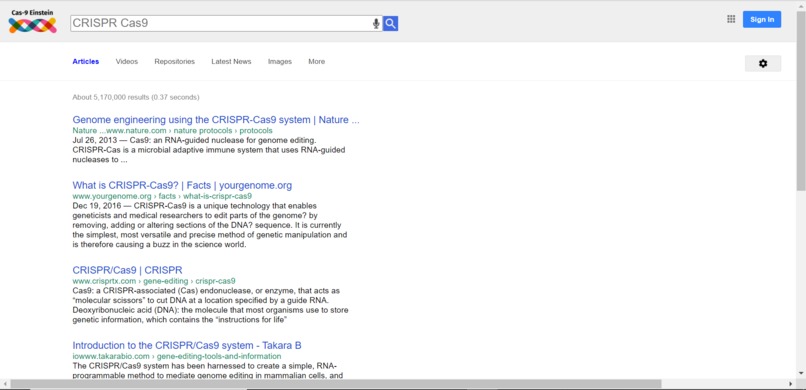 Cas9 Einstein – screenshot 2