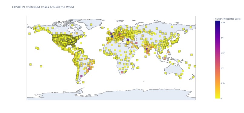 COVID-19 Machine Learning Based Calculated with Map – screenshot 1