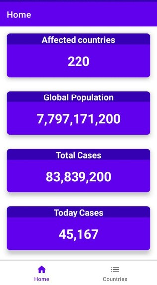 COVID – screenshot 1