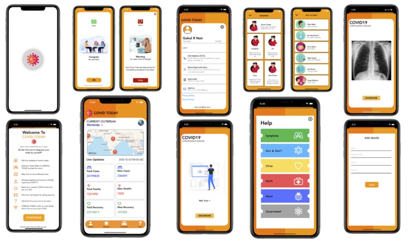 COVID TODAY – screenshot 1
