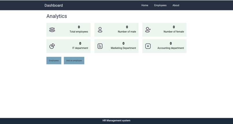 HR management System – screenshot 2