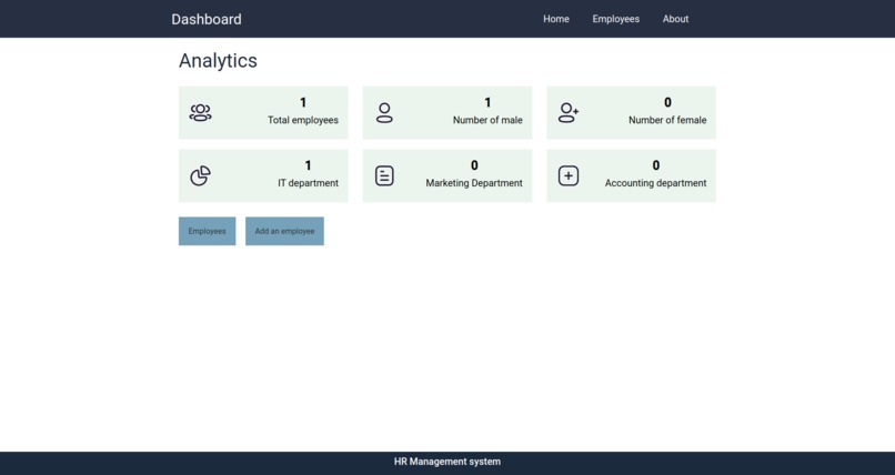 HR management System – screenshot 4