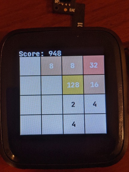 PineTime 2048 – screenshot 1
