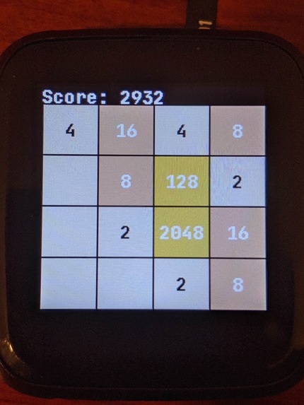 PineTime 2048 – screenshot 2