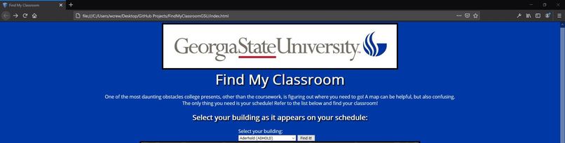 Find My Classroom - Georgia State University – screenshot 1