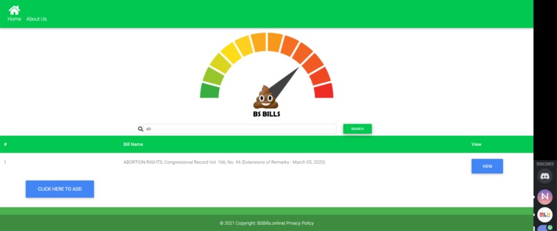 BSBills – screenshot 1