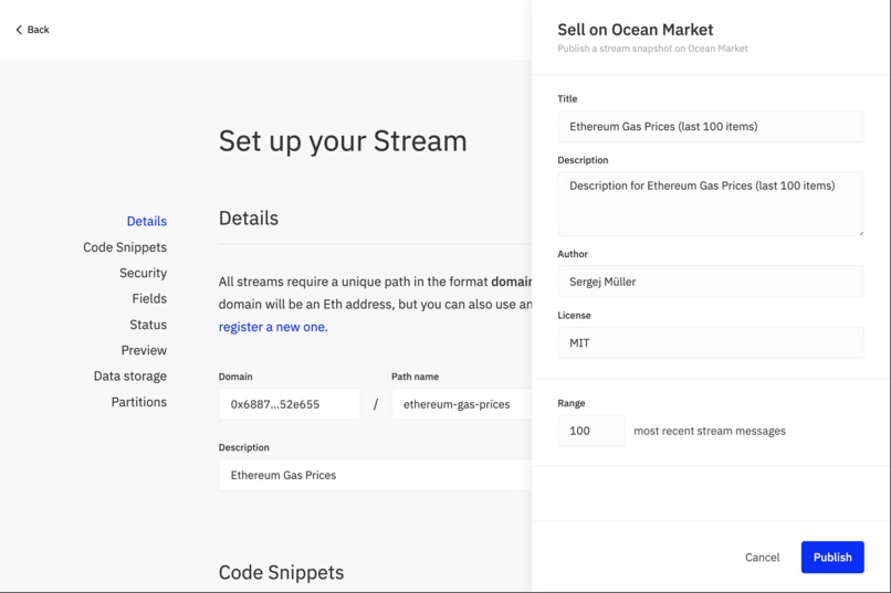 Streamr ➡️ Ocean Market – screenshot 2