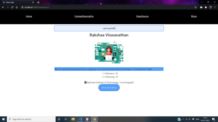 DevProfile – screenshot 5