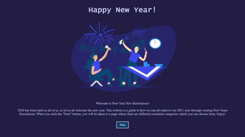 New Year New Resolutions – screenshot 1
