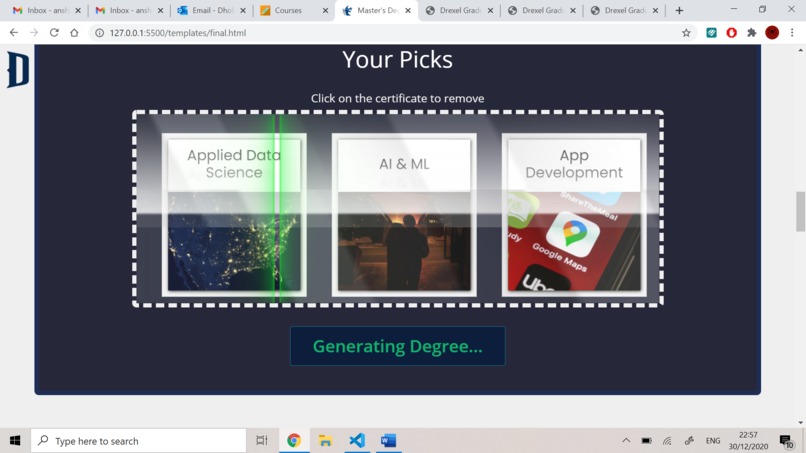 Master's Degree Finder - Web App - Drexel University – screenshot 4