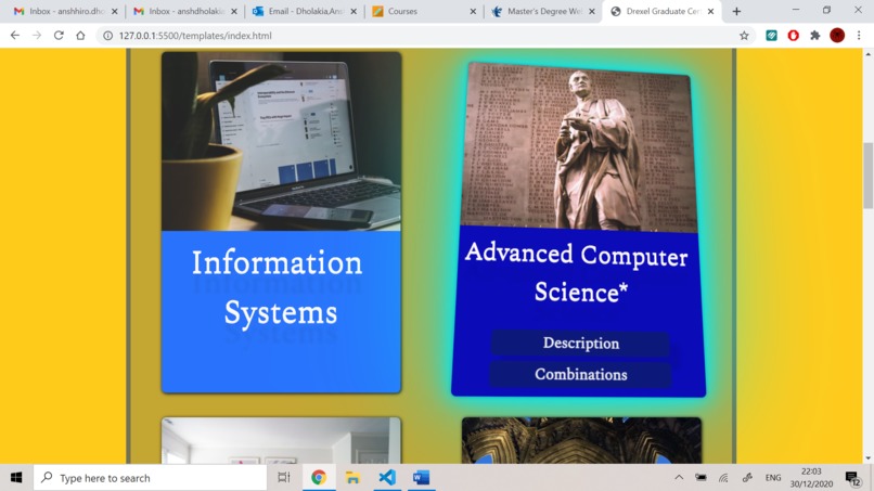 Master's Degree Finder - Web App - Drexel University – screenshot 2