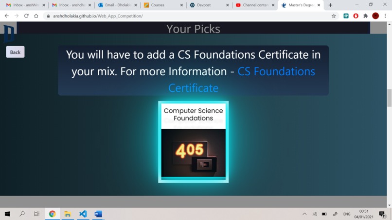 Master's Degree Finder - Web App - Drexel University – screenshot 9