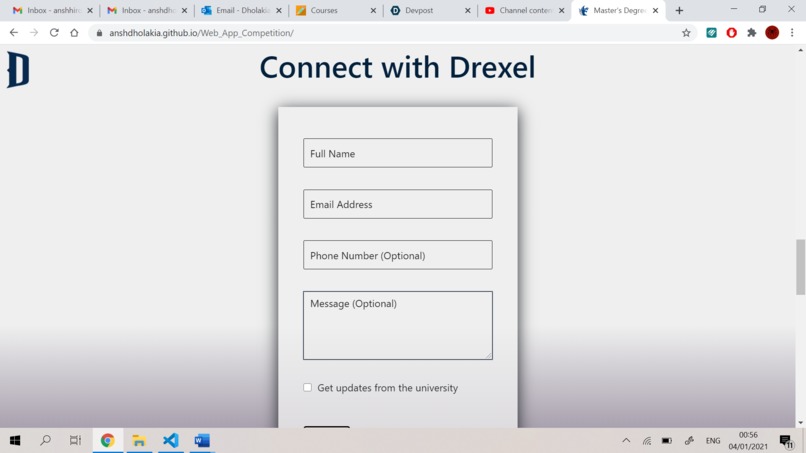 Master's Degree Finder - Web App - Drexel University – screenshot 13