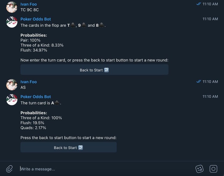 Poker Odds Bot – screenshot 2