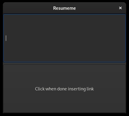 ResumeME – screenshot 2