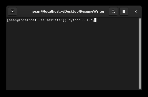 ResumeME – screenshot 1