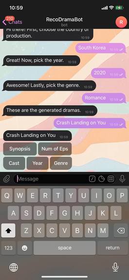 RecoDramaBot – screenshot 2