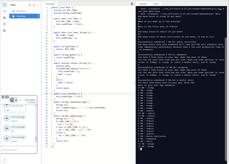 Schedule for students – screenshot 1