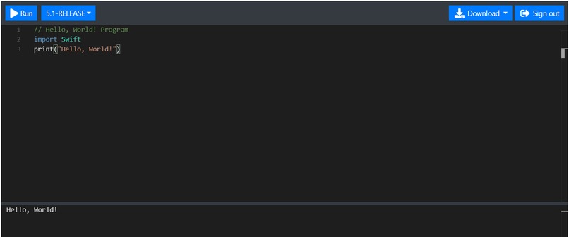 Hello, World in a New Language – screenshot 1