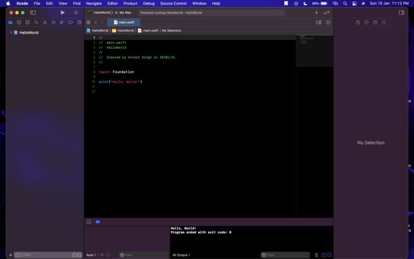 HelloWorld – screenshot 1