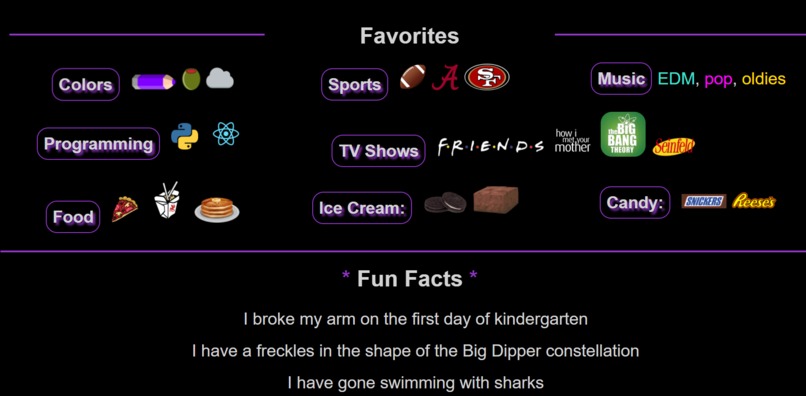 Personal Website – screenshot 2