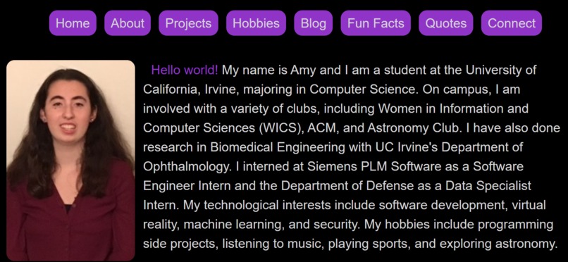 Personal Website – screenshot 4