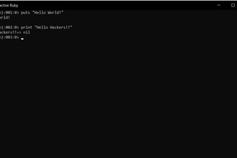"Hello World!" in Ruby!