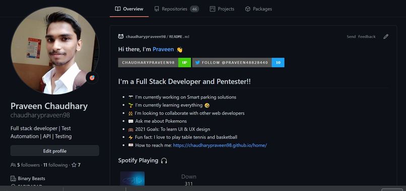 Set Up a Personal GitHub Page – screenshot 1