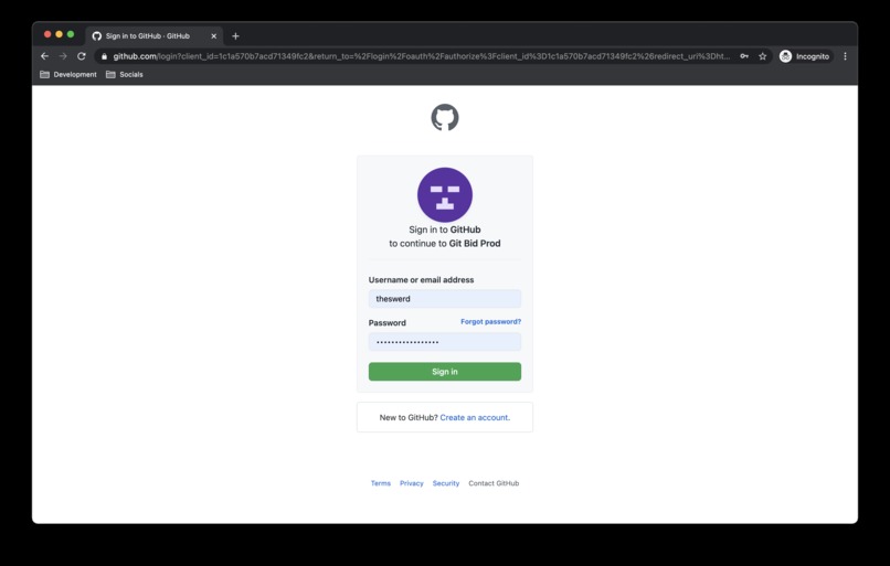 Git Bid – screenshot 4