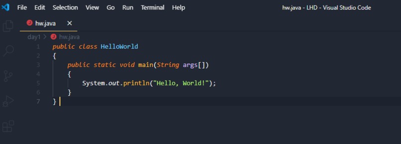 Hello World – screenshot 1