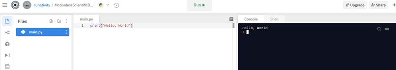 Hello World in Python  – screenshot 1