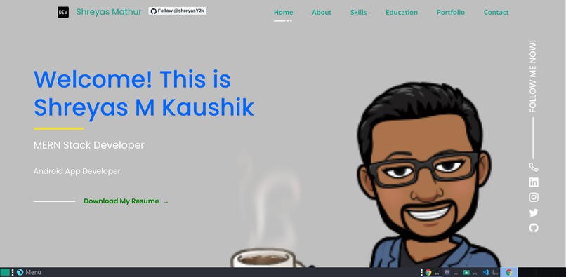 shreyasY2k.github.io – screenshot 1