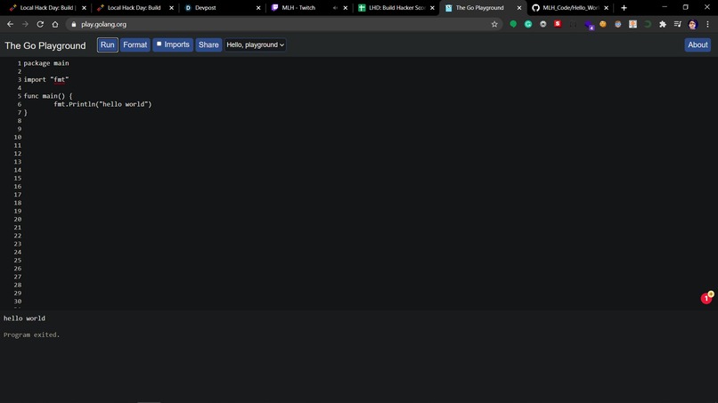 Hello World! – screenshot 1
