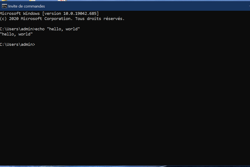 hello, world in a new language – screenshot 1
