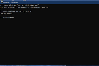 hello, world in a new language