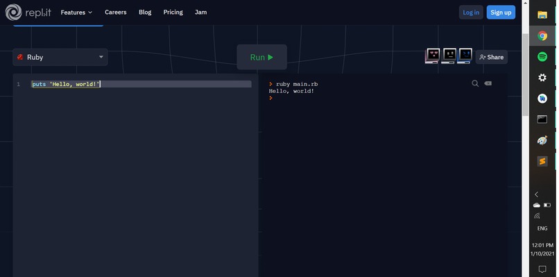 Hello, world! – screenshot 1