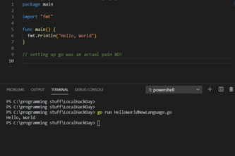 Hello, World in a New Language