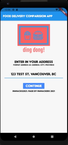 Food Delivery Price Comparison - DingDong! – screenshot 1