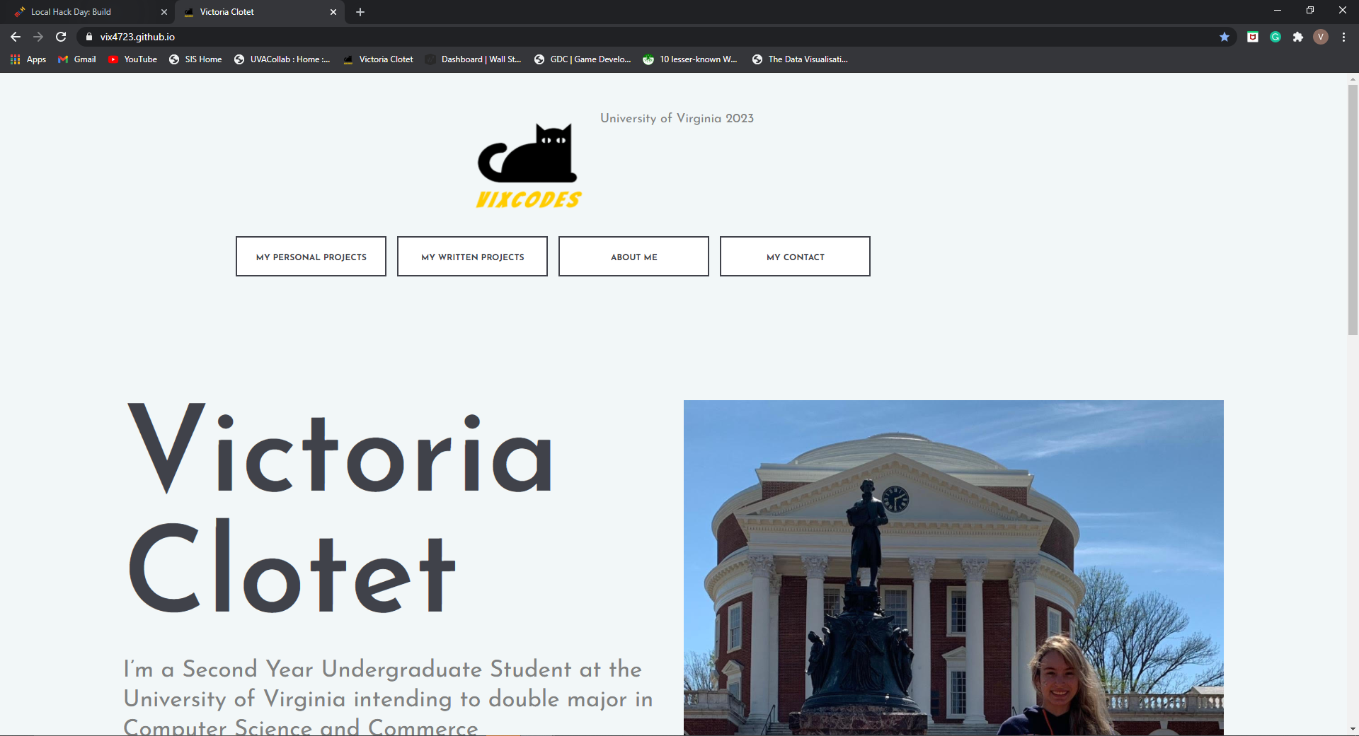 Personal Site with Github Pages | Devpost