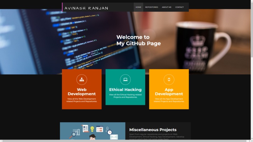 avinashkranjan.github.io – screenshot 3