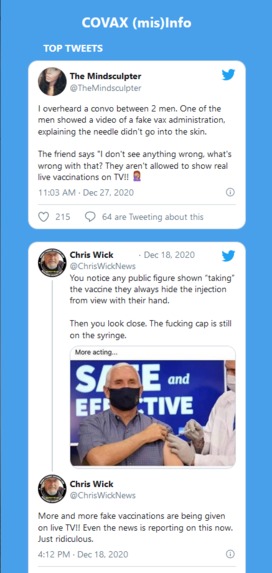 COVAX (mis)Info – screenshot 2