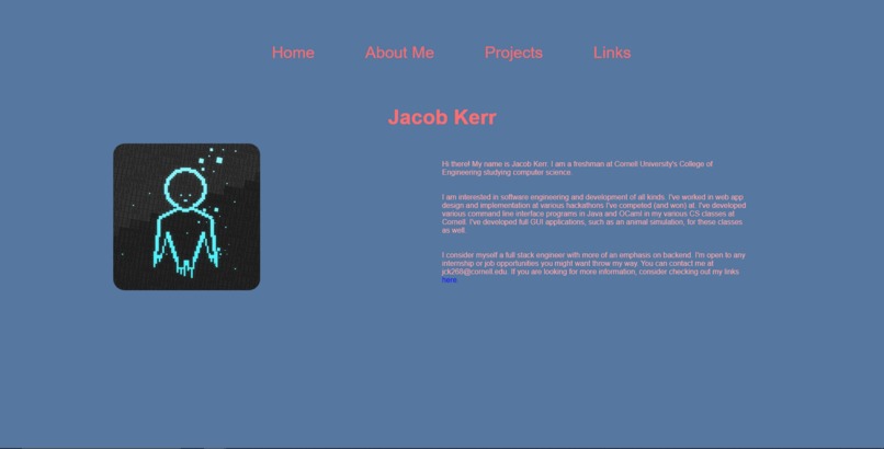 jakejack13.github.io – screenshot 2
