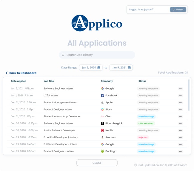 Applico – screenshot 4