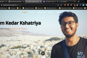 My personal portfolio website