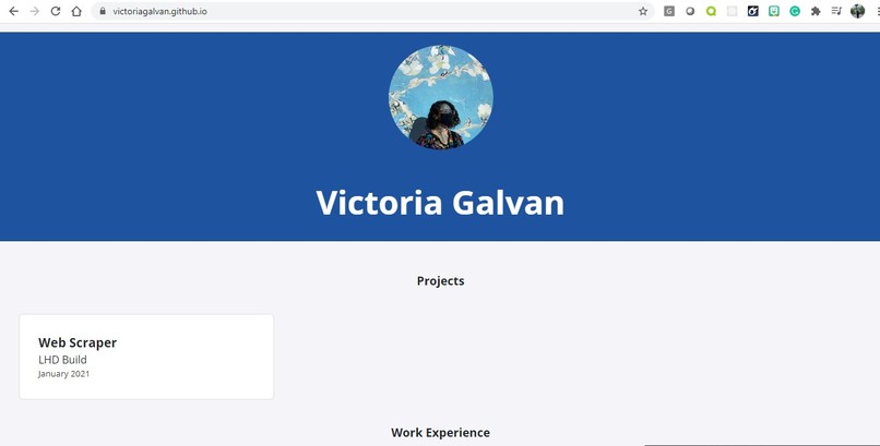 Personal Site – screenshot 1